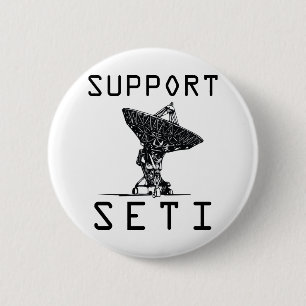 Badge Rond 5 Cm Appui SETI