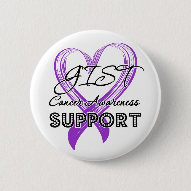 Badge Rond 5 Cm Appuyer la sensibilisation au cancer du sein (Devant)