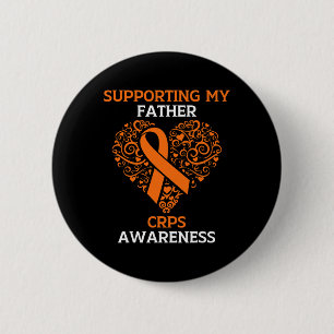 Badge Rond 5 Cm Appuyer mon père RSD FCRP Mois de sensibilisation 