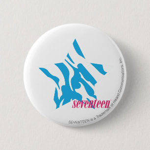 Badge Rond 5 Cm Aqua 3 de zèbre