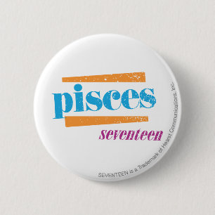 Badge Rond 5 Cm Aqua de Poissons