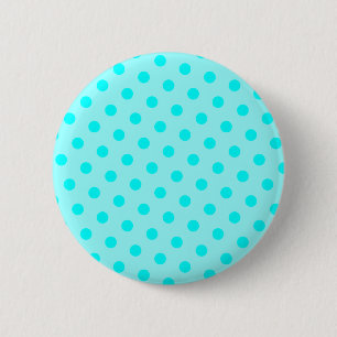 Badge Rond 5 Cm Aqua Pois