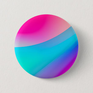 Badge Rond 5 Cm Aquarelle abstraite pastel ombré rose bleu 