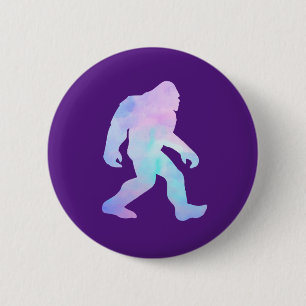 Badge Rond 5 Cm Aquarelle Bigfoot