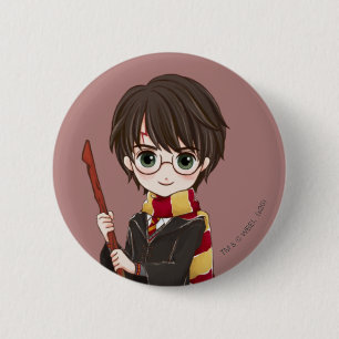 Badge Rond 5 Cm Aquarelle MAGIQUE HARRY POTTER™
