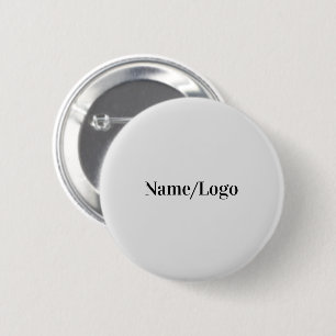 Badge Rond 5 Cm Aquarelle verte simple abstrait ajouter le logo te