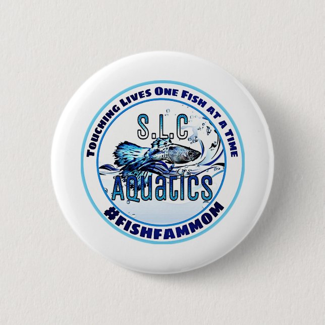 Badge Rond 5 Cm aquatics de slc (Devant)