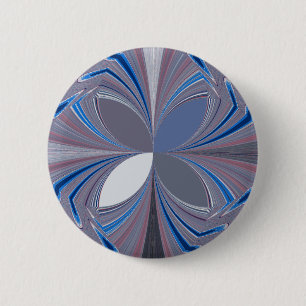 Badge Rond 5 Cm Araignée bleue