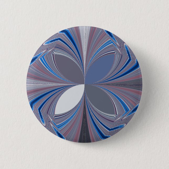 Badge Rond 5 Cm Araignée bleue (Devant)