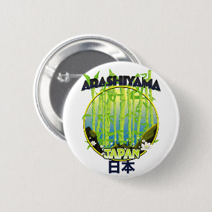 Badge Rond 5 Cm Arashiyama Japon logo voyage