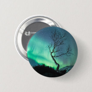 Badge Rond 5 Cm Arborescence boréale