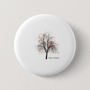 Badge Rond 5 Cm Arbre athée