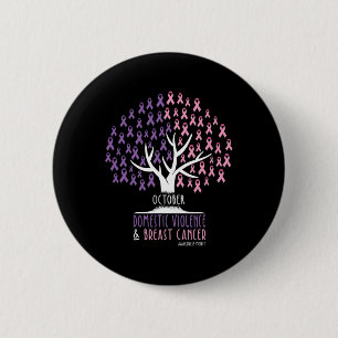 Badge Rond 5 Cm Arbre - Cancer du sein et prise de conscience de l