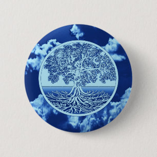 Badge Rond 5 Cm Arbre d'âme de la vie