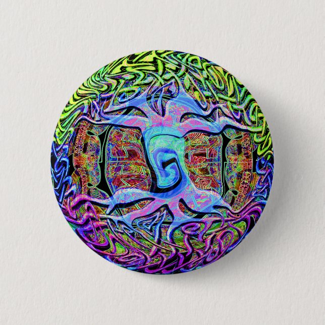 Badge Rond 5 Cm Arbre de la vie (Devant)