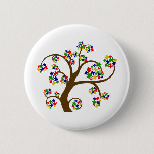 Badge Rond 5 Cm Arbre de la vie perplexe