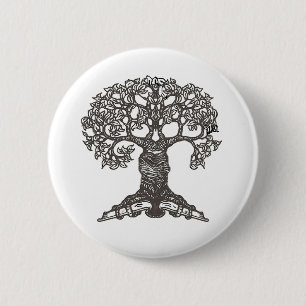 Badge Rond 5 Cm Arbre de lecture