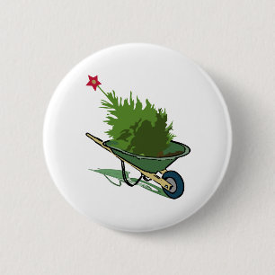 Badge Rond 5 Cm Arbre de Noël
