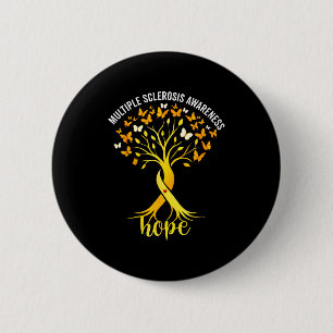 Badge Rond 5 Cm Arbre de sensibilisation à la sclérose en plaques