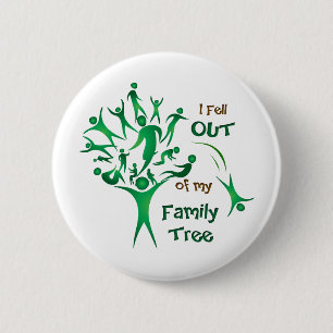 Badge Rond 5 Cm Arbre familial amusant