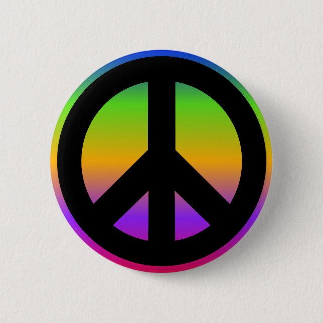 Badge Rond 5 Cm Arc-en-ciel (Devant)