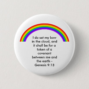 Badge Rond 5 Cm Arc-en-ciel,