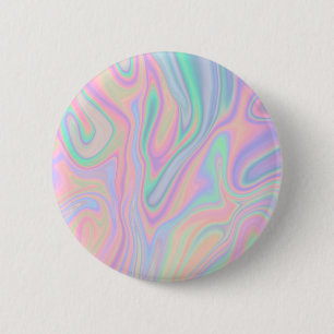 Badge Rond 5 Cm Arc-en-ciel abstrait coloré liquide