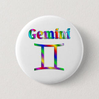 Badge Rond 5 Cm Arc-en-ciel de Gémeaux