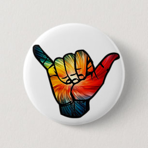 Badge Rond 5 Cm Arc-en-ciel de Shaka