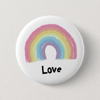 Badge Rond 5 Cm Arc-en-ciel pastel