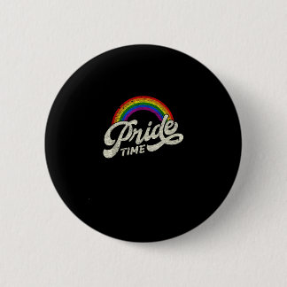 Badge Rond 5 Cm Arc-en-ciel, temps de fierté, Débardeur LGBT