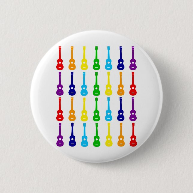 Badge Rond 5 Cm Arc-en-ciel Ukes (Devant)