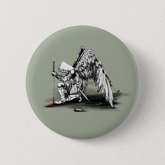 Badge Rond 5 Cm ArchAngel guerrier (Devant)