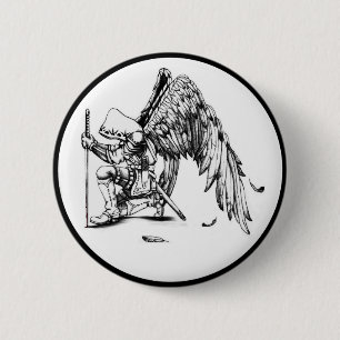 Badge Rond 5 Cm ArchAngel guerrier