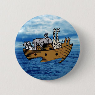 Badge Rond 5 Cm Arche de Noé