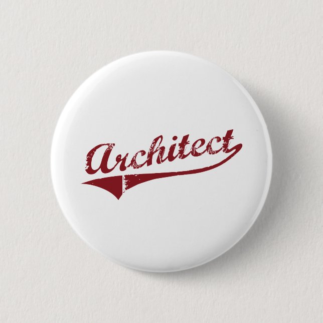 Badge Rond 5 Cm Architecte (Devant)