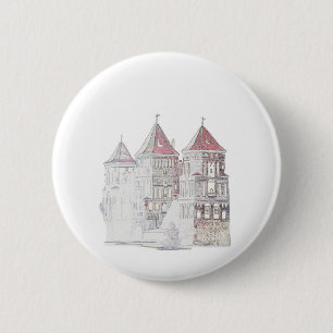 Badge Rond 5 Cm Architecture du château de Mir en Biélorussie