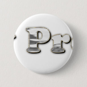 Badge Rond 5 Cm argent pas mon président