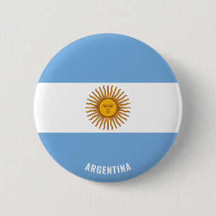 Badge Rond 5 Cm Argentine Drapeau mignon Patriotique