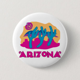 Badge Rond 5 Cm Arizona Desert Rose
