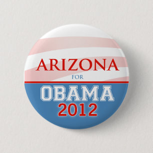 Badge Rond 5 Cm ARIZONA pour Obama 2012