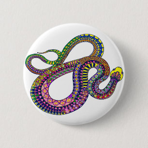 Badge Rond 5 Cm Arizona Rattler
