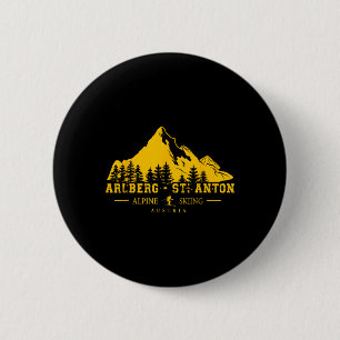 Badge Rond 5 Cm Arlberg St. Anton Autriche Station de ski alpin