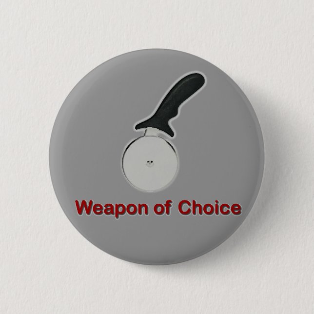 Badge Rond 5 Cm Arme de bouton bien choisi (Devant)