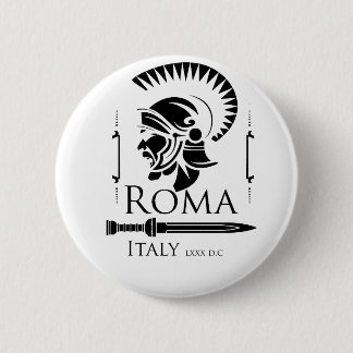 Badge Rond 5 Cm Armée romaine - Légionnaire avec Gladio