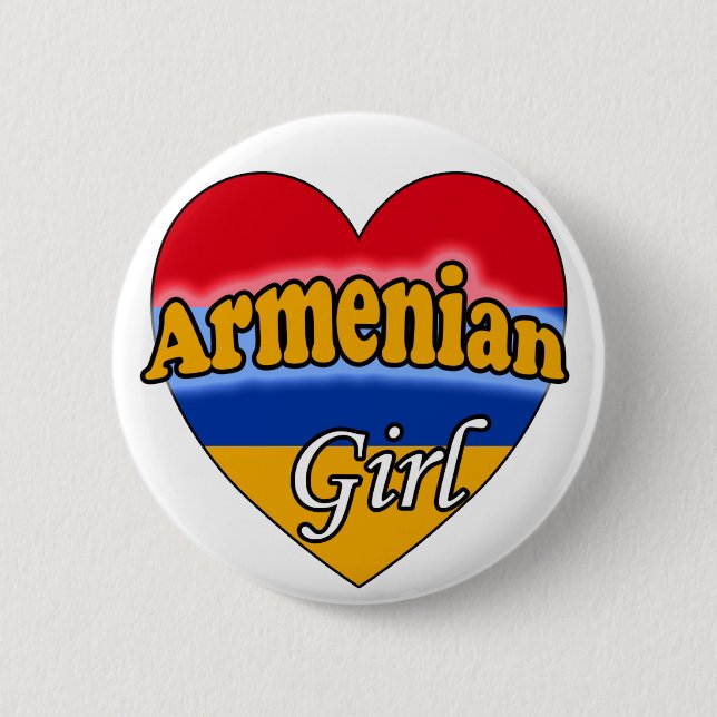 Badge Rond 5 Cm Armenian Girl (Devant)