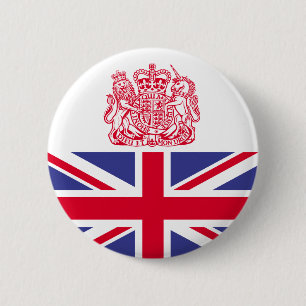 Badge Rond 5 Cm Armoiries britanniques
