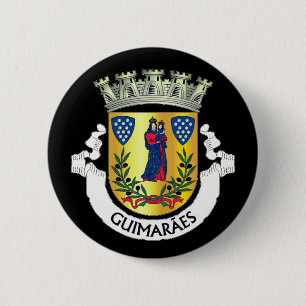 Badge Rond 5 Cm Armoiries de Guimarães, Portugal