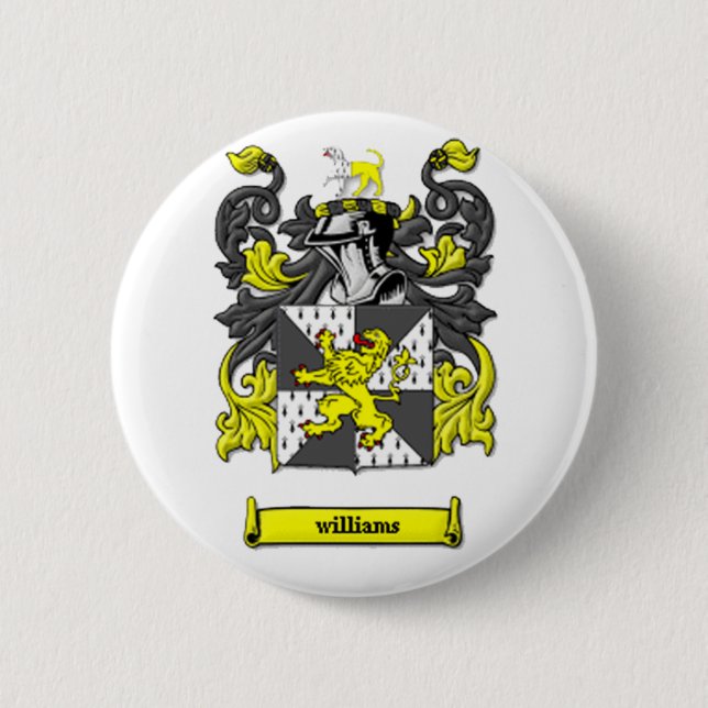 Badge Rond 5 Cm Armoiries de la famille Williams (Devant)