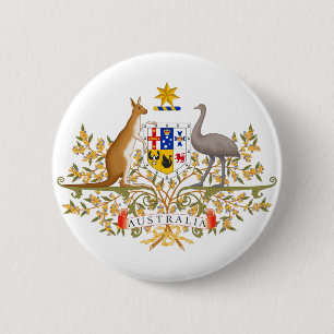 Badge Rond 5 Cm armoiries de l'australie